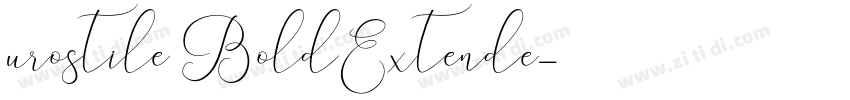 urostile BoldExtende字体转换